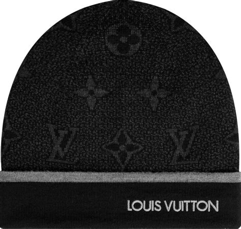 king von lv beanie|black louis vuitton beanie.